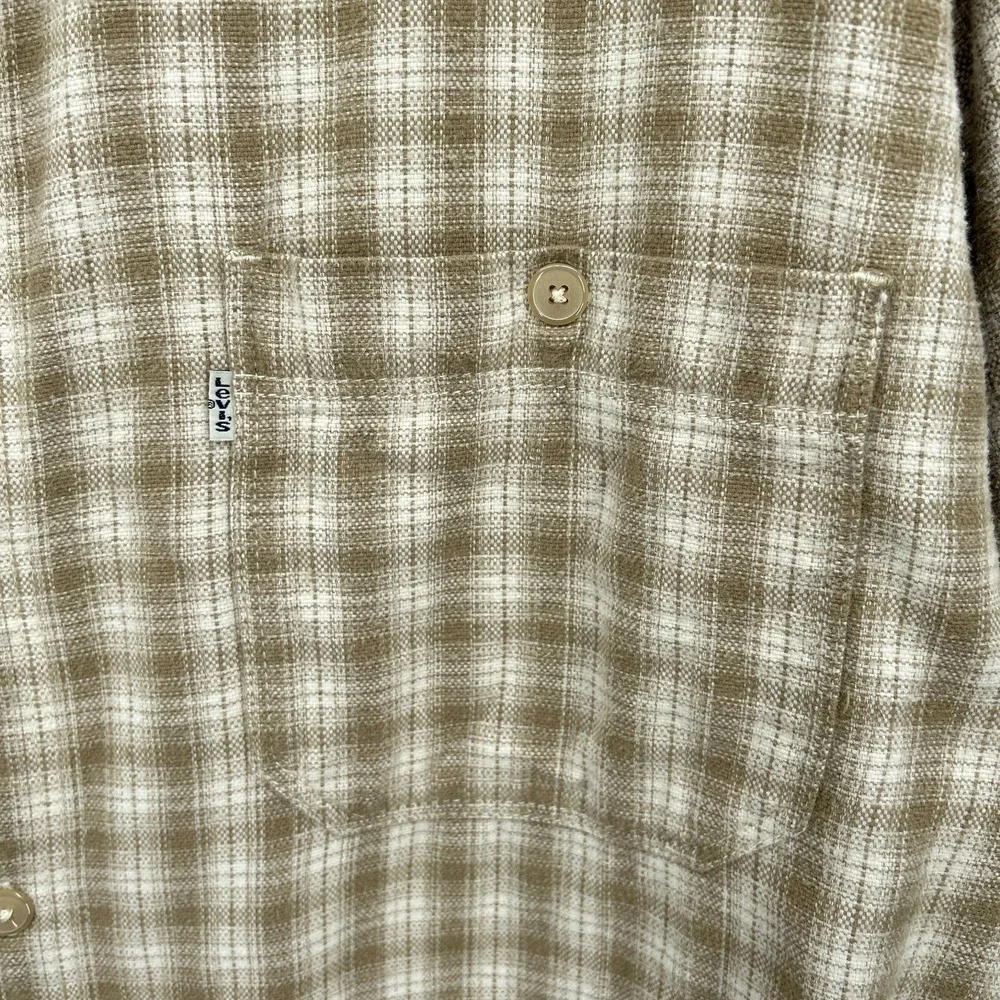 Vintage Levis Shirt Mens XL‎ Workshirt Plaid Button Up Baggy Grunge Skater 90s